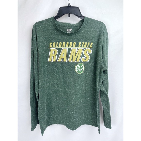 Colorado State Rams Adult XL Green Long Sleeve Sleep Shirt Top - Picture 1 of 6